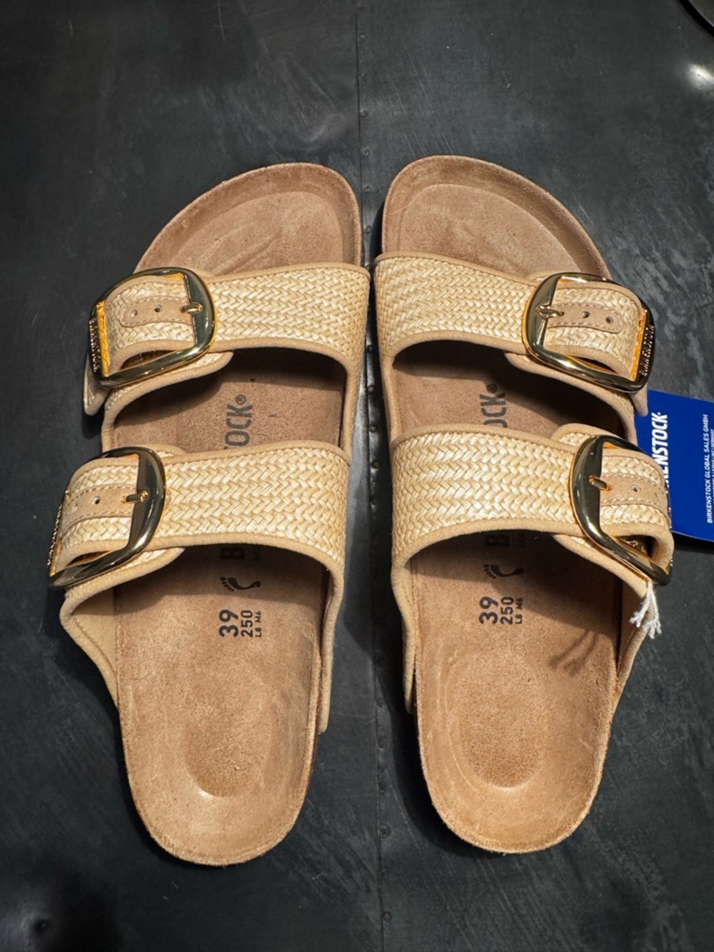 ‼️New Raffia Big Buckle Birkenstocks EU39